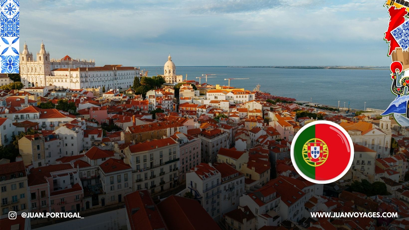 Vue aérienne panoramique de Lisbonne montrant la densité urbaine et le fleuve Tage, illustrant la pression immobilière au Portugal en 2026.